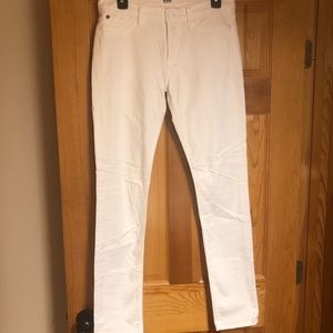 Hudson skinny white jeans